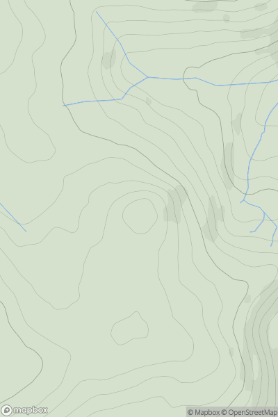 Thumbnail image for Hound Tor [South West England] [SX742789] showing contour plot for surrounding peak